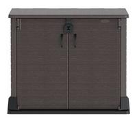 Armoire de rangement Duramax StoreAway pour 2 poubelles - 850L - Marron Marron G