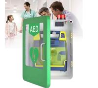 Armoire de rangement d'urgence murale avec alarme et lumière pour DAE - Accès sécurisé et visible pour la maison, le bureau et la sécurité publique