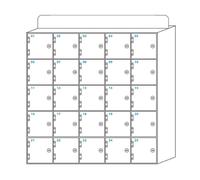 Armoire de rangement en acrylique pour téléphone portable avec 640 compartiments, organiseur multifonctionnel pour usines, instituts de formation et écoles