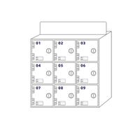Armoire de rangement en acrylique pour téléphone portable avec portes verrouillables, prison sécurisée pour téléphone portable pour écoles et bureaux, organiseur à 12 emplacements avec deux options de