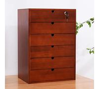 Armoire de rangement en bois A4 à 6 niveaux pour bureau, étagères de rangement pour documents, solution de classement en bois robuste pour la maison et le bureau.