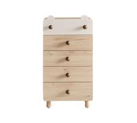 Armoire de rangement en bois, commode à tiroirs avec pieds antidérapants, organiseur à 5 tiroirs pour chambre à coucher, salon et chambre d'enfant - Commode de rangement