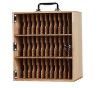 Armoire De Rangement en Bois pour Téléphone Portable Casier De Conférence Épais avec Serrure À Clé pour École, Entreprise(36bits)