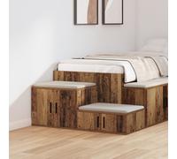 Armoire De Rangement En Bois Vieilli Vidaxl 108x41x40 Cm En Bois D'ingénierie