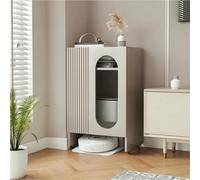 Armoire de rangement en forme de robot avec porte en verre trempé, organiseur mobile caché sous vide avec étagères pour salon et bureau, solution d'économie d'espace