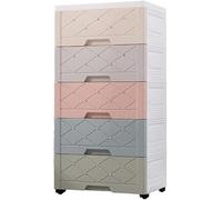 Armoire de rangement en plastique avec 6 couches pour salon, chambre à coucher et chambre d'enfant - Type D - Casier poubelle