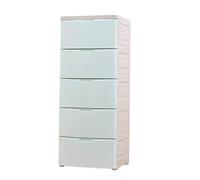 Armoire de rangement en plastique avec tiroirs épais pour garde-robe de bébé, vert fruit, 114,3 cm de large, 6 couches