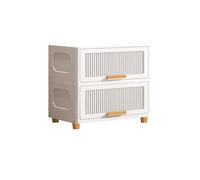 Armoire de Rangement en Plastique, Grande capacité, avec Couvercle Rabattable et étagères Peu encombrantes, idéale for Les Cuisines, Les cafés et Les Garde-Manger.(50x25x48cm)