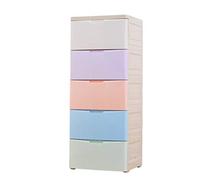 Armoire de rangement en plastique pour enfants avec tiroirs de 114,3 cm de large pour chambre de bébé (couleur mélangée, 4 couches)