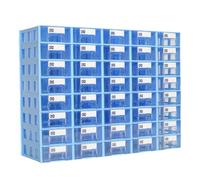 Armoire de rangement en plastique pour petites pièces - Idéal pour le garage, l'atelier et le rangement d'outils de salle d'artisanat