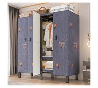 Armoire De Rangement En Tissu, Penderie Avec Housse, Garde-Robe Pliable, Penderie Avec Étagères Et Tringles, Armoires Portable En Toile, Portable Avec Rail De Suspension(C,180x172x52cm/71X68X21IN)