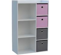 Fornord 4117, Armoire 3 Niches avec 4 Tiroirs, Autre, Multicolore, 31 x 10.5 x 97 cm