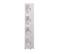 Armoire de rangement étroite et fine pour salle de bain 2/3/4 niveaux - Multifonction - Pour petits espaces - Économie d'espace - Solutions de rangement pour salle de bain