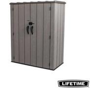 Armoire de rangement extérieur Lifetime en résine l.142,5 x H.171,6 x P.73,6 cm 1465L marron