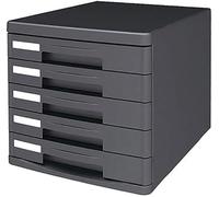 Armoire de rangement fichiers - Classeur bureau, classification mémo à 4 et 5 tiroirs, éléments essentiels for les classeurs la vie au, noirs(5 drawers)