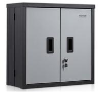 Armoire de Rangement Garage - VEVOR - 665 x 306 x 665 mm,Pliable, mural,Charge 108,8 kg,Noir,pour Bureau,Atelier,Garage,Entrepôt