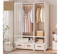 Armoire de Rangement Garde-Robe Pliable en Tissu intissé Garde-Robe Penderies Penderie avec Rideau de poussière, 71 x 45 x 166.5cm, pour Chambre, Vestiaire,