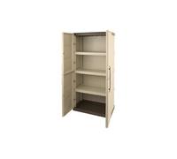 Armoire de rangement haute en resine 3 tablettes