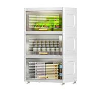 Armoire de rangement haute et étroite avec portes, roues et unité de rangement verticale de grande capacité pour cuisine, salon, chambre à coucher, organisateur d'économie d'espace pour couloir ou