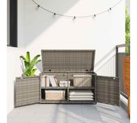 Armoire de Rangement Jardin Meuble d'Extérieur Patio Résine Tressée vidaXL