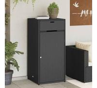 Armoire de Rangement Jardin Meuble d'Extérieur Patio Résine Tressée vidaXL