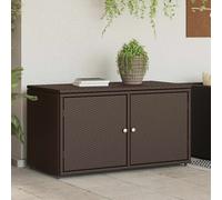 Armoire de Rangement Jardin Meuble d'Extérieur Patio Résine Tressée vidaXL