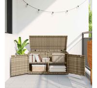 Armoire de Rangement Jardin Meuble d'Extérieur Patio Résine Tressée vidaXL