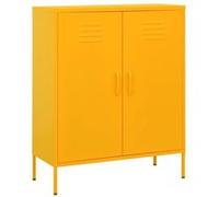 Armoire de rangement Jaune moutarde 80x35x101,5 cm Acier jaune moutarde G