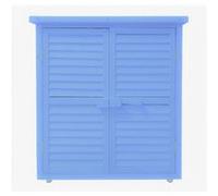 Armoire de rangement lasurée 0.40m² bleu Habrita box0905 Bleu G