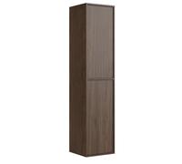 Armoire de rangement Mali 38 x 33 x 160 cm - Brun noyer - Colonne suspendue 2 portes