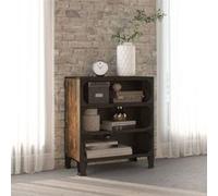 vidaXL Armoire de rangement Marron rustique 72x36x82 cm Métal et MDF pour salon et chambre