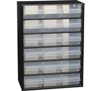 Armoire de rangement métallique 18 tiroirs 306x147x420mm RAACO - 09008