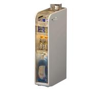 Armoire de rangement mince et étanche avec roulettes, organiseur de sol mobile pour salle de bain, cuisine et salon - Solution peu encombrante pour un rangement facile