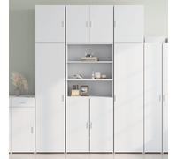 Vidaxl Buffet Haut Blanc 80x42,5x249 Cm Bois D'ingénierie Multicolore