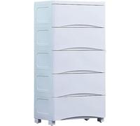 Armoire de Rangement Mince pour Salle de Bain Cuisine Chambre à Coucher 5 Niveaux à Espace étroit Porte-Armoire avec tiroirs 45cm de Hauteur économiseur d’Espace Organisateur
