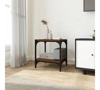 Armoire de rangement moderne pour salon, bibliothèque, meuble TV, aspect chêne marron, 40 x 33 x 41 cm, en acier dérivé du bois, pour salon, chambre à coucher, etc