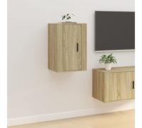 Armoire de rangement moderne pour salon - Meuble TV - Bibliothèque - Armoire murale - Chêne Sonoma - 40 x 34,5 x 60 cm - Pour salon, chambre à coucher, etc