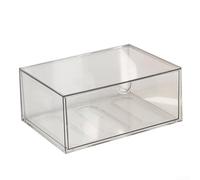 Armoire de rangement multi-tiroirs en acrylique transparent pour bureau, conçue pour organiser les essentiels de bureau et les articles personnels à la maison ou dans les espaces de travail (D)