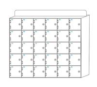 Armoire de rangement multifonction en acrylique pour téléphone portable à 30 compartiments pour usines, écoles et institutions de formation. Solution d'économie d'espace pour une organisation efficace