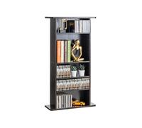 VEVOR Meuble de Rangement Multimédia 5 Niveaux Étagère pour DVD 240 CDs Réglable