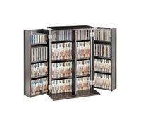 Armoire De Rangement Multimédia étagère Réglable Pour DVD 9 Couches Blanc