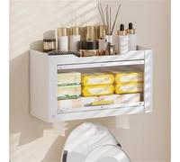 Armoire de rangement murale au-dessus des toilettes - Armoire de salle de bain et armoire à pharmacie peu encombrante pour les petits espaces dans la cuisine et la maison