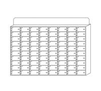 Armoire de rangement murale en acrylique avec serrure - Bureau blanc pour espaces propres et bien rangés - 80, parfait pour les bureaux, les salles de classe et une utilisation à la maison