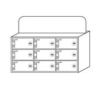 Armoire de rangement murale en acrylique pour téléphone - Polyvalente avec poignée pour salles de classe et bureaux - Parfait pour les examens des étudiants et des employés - Archivage sécurisé et