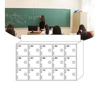 Armoire de rangement murale en acrylique pour téléphone portable, organiseur avec 30 emplacements pour une gestion sûre et bien rangée des appareils à la maison, au bureau, aux réunions et aux