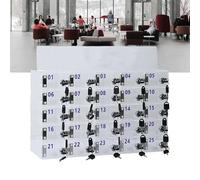 Armoire de rangement murale en acrylique pour téléphone - Support sécurisé pour 80 téléphones - Design transparent - Multi grille nization A 25 grilles