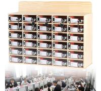 Armoire de rangement murale en acrylique transparent avec serrure et clés 30 emplacements pour téléphones portables Idéal pour les entreprises et la maison