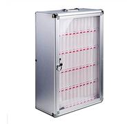 Armoire de rangement murale portable pour téléphone avec 60 emplacements, organiseur en métal transparent pour une gestion efficace des téléphones portables et des solutions de stockage sécu