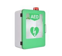 Armoire de rangement murale pour défibrillateur AED, boîte extérieure pour défibrillateur cardiaque, avec alarme et lumière stroboscopique d'urgence,pour hôpitaux et lieux publics