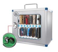 Armoire de rangement murale pour téléphone portable en acier inoxydable avec serrure à code de sécurité pour écoles et bureaux, casier de gestion pour un rangement sécurisé des appareils